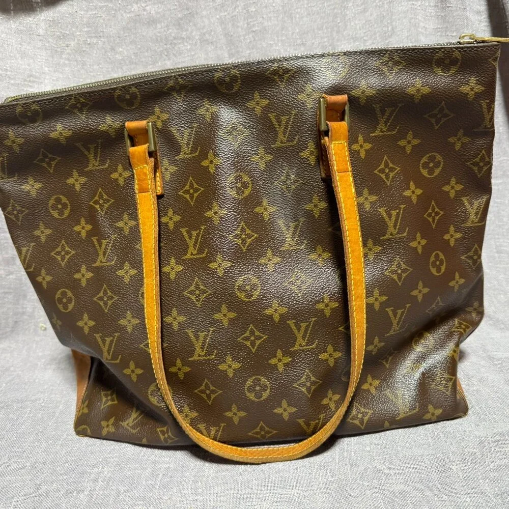 LOUIS VUITTON CABAS MEZZO HAND TOTE BAG PURSE MONOGRAM